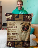 Dog Blanket - Pug Beside You Fleece Blanket