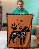 Dog Blanket - Pitbull Dog And Me Fleece Blanket