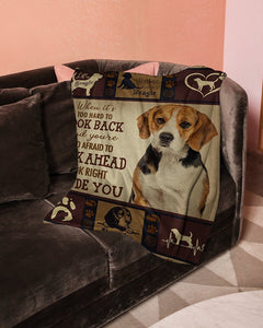 Dog Blanket - Beagle Look Back Fleece Blanket