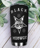 Tumbler Lucipurr Cat Blackcraft Kd2 Mal0412010 Stainless Steel Tumbler Travel Customize Name, Text, Number, Image - Love Mine Gifts