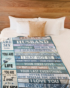 Wife To Husband Your Last Everything Fleece Blanket