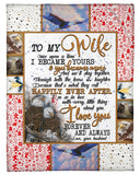 Husband To Wife Happily Ever After Eagle Fleece Blanket