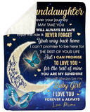 Daughter Half Moon Promise To Love U For The Rest Fleece Blanket | Gift For Daughter