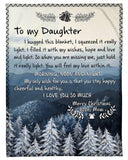 I Hugged This Blanket Xmas Mom To Daughter Fleece Blanket | Gift For Daughter