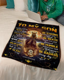 I Want You To Believe Lion Dad To Son Fleece Blanket | Gift For Son