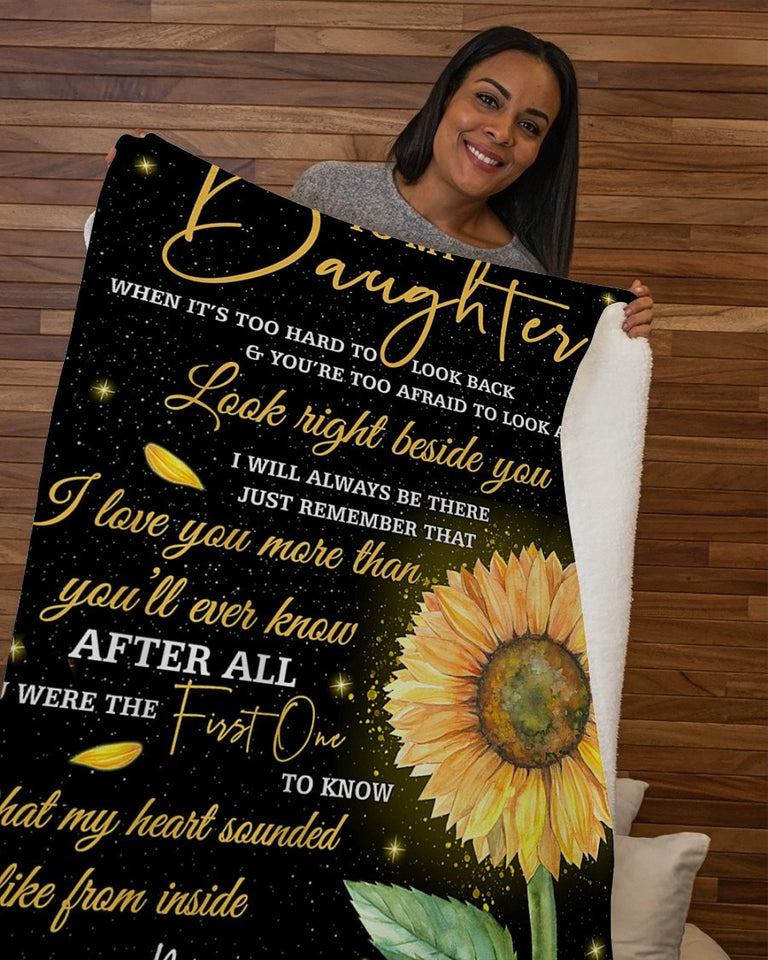To My Daughter Fleece Blanket | Gift For Daughter