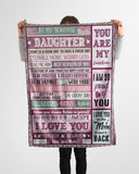 Today Is A Good Day Mom To Daughter Fleece Blanket | Gift For Daughter