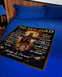 I'm Cuz You Are So Much Of Me Lion Daughter To Dad Fleece Blanket | Gift For Dad