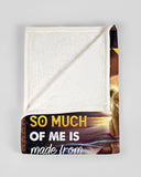 I'm Cuz You Are So Much Of Me Lion Daughter To Dad Fleece Blanket | Gift For Dad