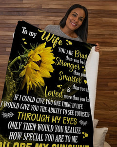 To My Wife How Special You Are To Me Fleece Blanket | Gift For Wife
