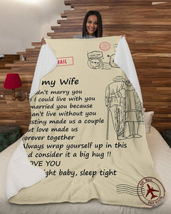 Wife Love Made Is Forever Together I Love You Fleece Blanket | Gift For Wife