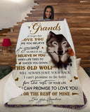 Never Forget That I Love You Grandma To Grandson Fleece Blanket | Gift For Grandchild