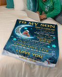 Today Is A Good Day Mom To Son Fleece Blanket | Gift For Son