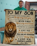 To My Son You'll Always Be My Baby Boy I Love You Fleece Blanket | Gift For Son