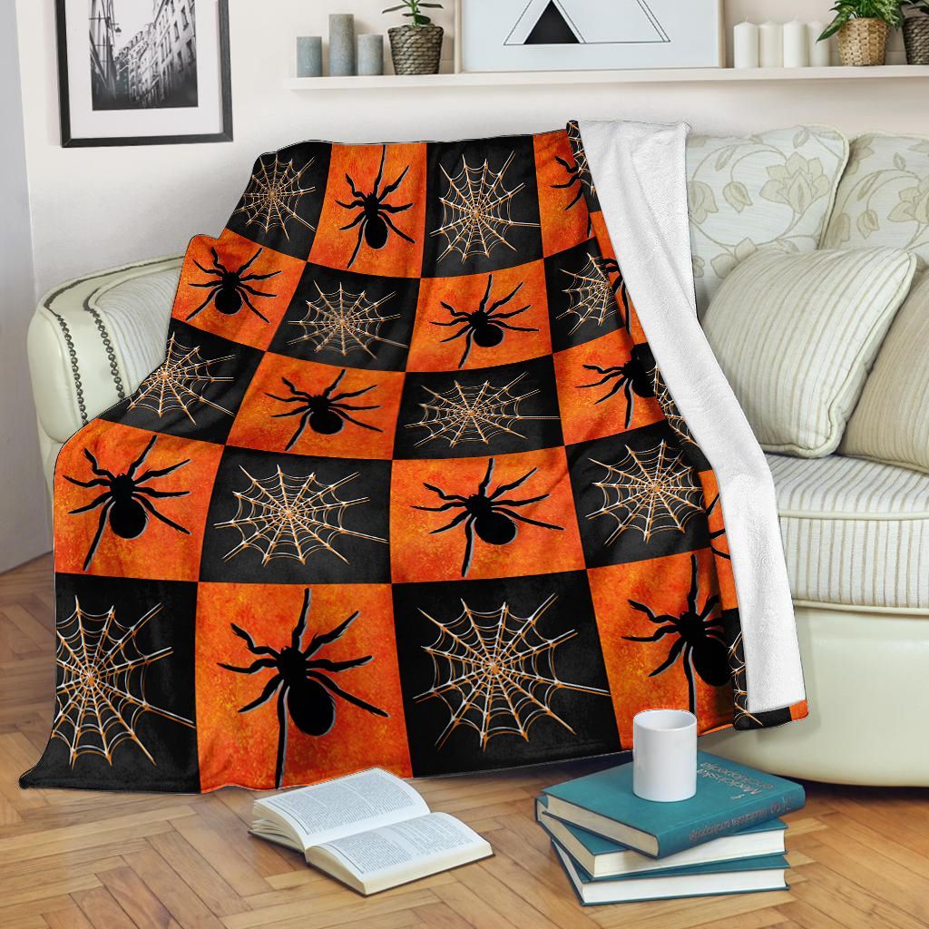Spider Pattern Fleece Blanket