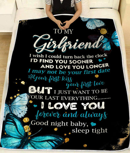 Valentine Gift - To My Girlfriend Fleece Blanket