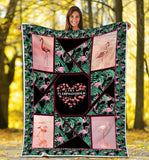 Fleece Blanket Flamingo Lover - I'm A Flamingoaholic Fleece Blanket Print 3D, Unisex, Kid, Adult - Love Mine Gifts