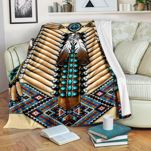 Fleece Blanket Native American Fleece Blanket Print 3D, Unisex, Kid, Adult - Love Mine Gifts
