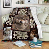Awesome Wolf Fleece Blanket