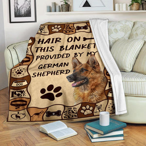 German Shepherd Hair On This Blanket - Dog Fleece Blanket