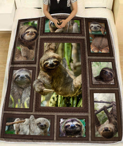 Fleece Blanket 3d Sloth Fleece Blanket Print 3D, Unisex, Kid, Adult - Love Mine Gifts