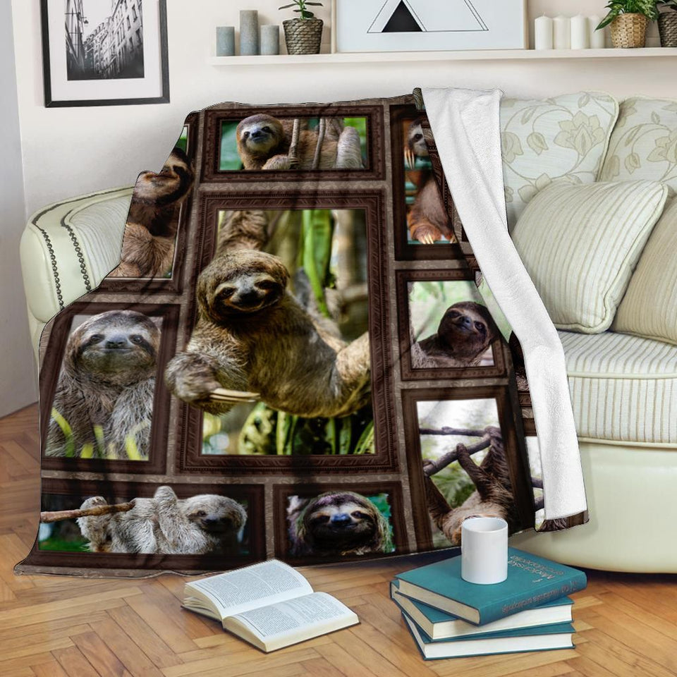 Fleece Blanket 3d Sloth Fleece Blanket Print 3D, Unisex, Kid, Adult - Love Mine Gifts