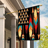 Native American Feathers Flag | Garden Flag | Double Sided House Flag | Indoor Outdoor Decor