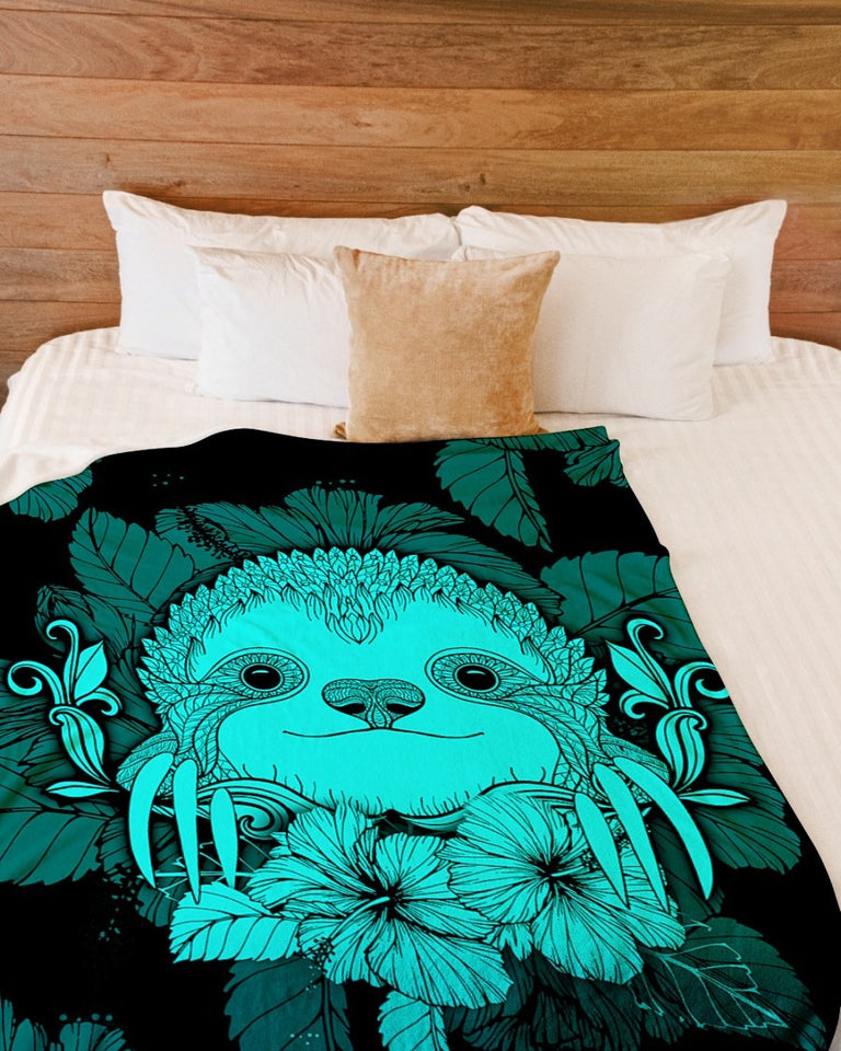 Fleece Blanket I Love Sloths Fleece Blanket Print 3D, Unisex, Kid, Adult | Gift For Sloths Lover - Love Mine Gifts