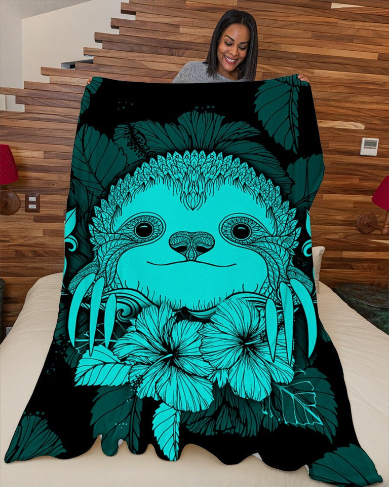 Fleece Blanket I Love Sloths Fleece Blanket Print 3D, Unisex, Kid, Adult | Gift For Sloths Lover - Love Mine Gifts