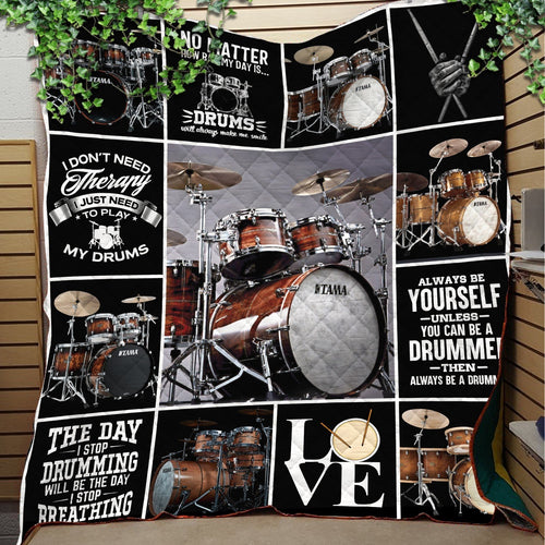 The Day I Stop Drumming Will Be The Day I Stop Breathing Gift Fleece Blanket