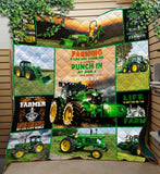 Fleece Blanket Farming Is Like Any Other Job Farmer Fleece Blanket Print 3D, Unisex, Kid, Adult - Love Mine Gifts