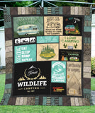 Fleece Blanket True Wild Life Camping Fleece Blanket Print 3D, Unisex, Kid, Adult - Love Mine Gifts