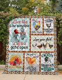 Fleece Blanket Funny Chicken Quotes Fleece Blanket Print 3D, Unisex, Kid, Adult - Love Mine Gifts