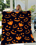 Ghost Halloween Gift Fleece Blanket