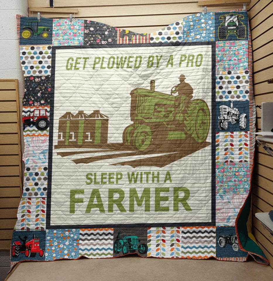 Get Plowed By A Pro Sleep With A Farmer Fleece Blanket