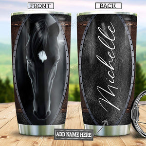 Tumbler Horse Personalized Taa2212003 Stainless Steel Tumbler Travel Customize Name, Text, Number, Image - Love Mine Gifts
