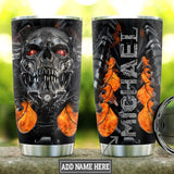 Tumbler Personalized Metal Skull Machine Hlb2412008 Stainless Steel Tumbler Travel Customize Name, Text, Number, Image - Love Mine Gifts