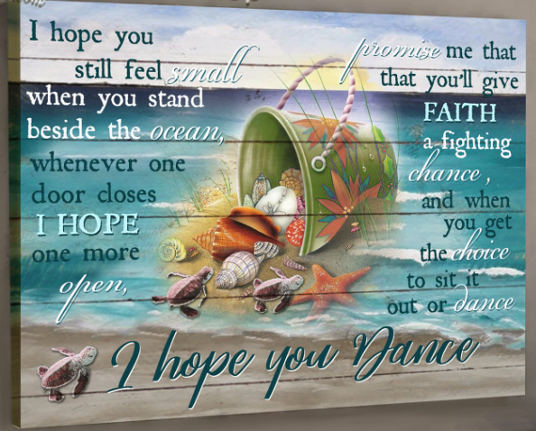 Poster - Canvas I Hope You Dance For Daughter Son Children Personalized Canvas, Poster Custom Design Wall Art - Love Mine Gifts