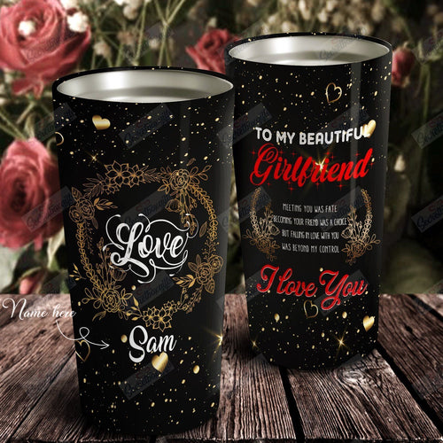 Tumbler Personalized My Beautiful Girlfriend Th2812098Cl Stainless Steel Tumbler Customize Name, Text, Number - Love Mine Gifts