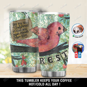 Tumbler Personalized My Hope Comes From Him Cardinal Ni3012008Qv Stainless Steel Tumbler Customize Name, Text, Number - Love Mine Gifts