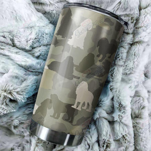 Tumbler Personalized American Cocker Spaniel Camo Nc3012060Cl Stainless Steel Tumbler Customize Name, Text, Number - Love Mine Gifts