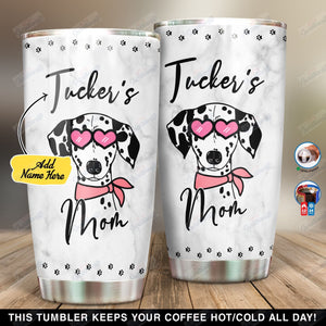 Tumbler Personalized Dalmatian Mom Ni0601018Yt Stainless Steel Tumbler Travel Customize Name, Text, Number, Image - Love Mine Gifts
