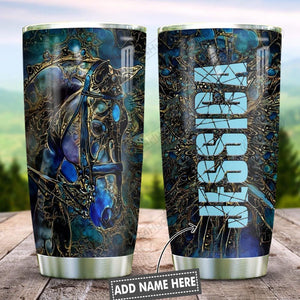 Tumbler Abstract Art Style Horse Personalized Kd2 Hnl0601004Z Stainless Steel Tumbler Travel Customize Name, Text, Number, Image - Love Mine Gifts