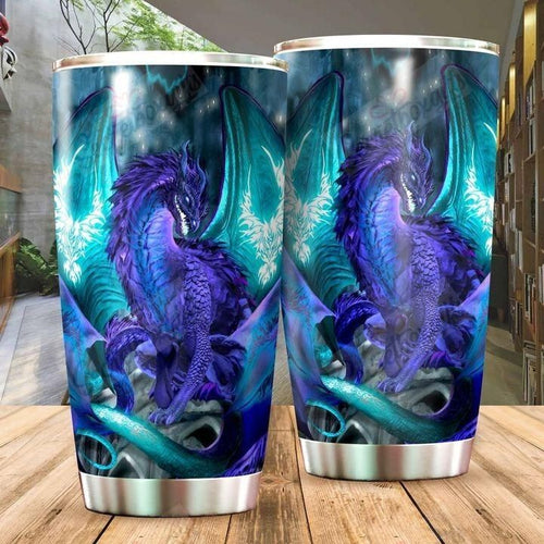 Tumbler Personalized Dragon And Dungeon Tattoo Xa1201549Cl Stainless Steel Tumbler Customize Name, Text, Number - Love Mine Gifts