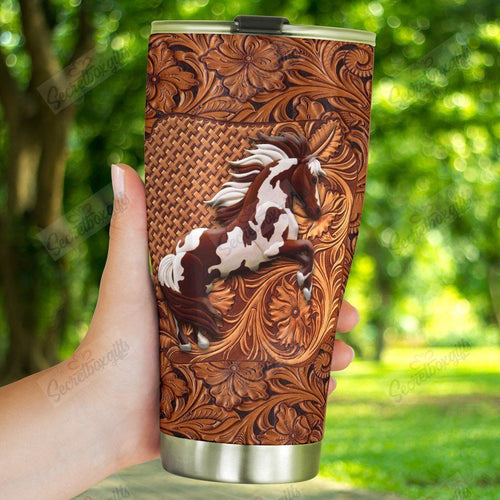 Tumbler Personalized Vintage Horse Lover Xa1201505Cl Stainless Steel Tumbler Travel Customize Name, Text, Number, Image - Love Mine Gifts