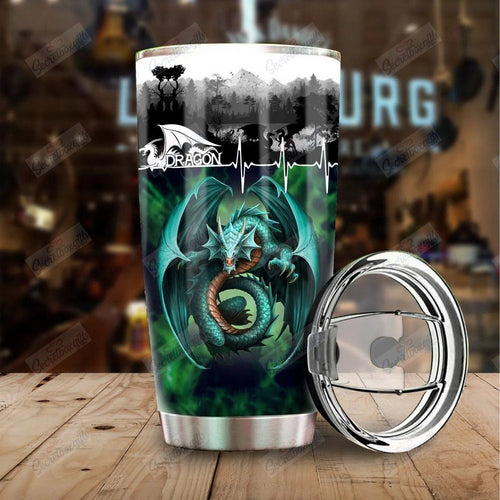 Tumbler Personalized Dragon And Dungeon Tattoo Xa1201547Cl Stainless Steel Tumbler Customize Name, Text, Number - Love Mine Gifts