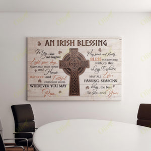 Poster - Canvas Irish An Irish Blessing Personalized Canvas, Poster Custom Design Wall Art - Love Mine Gifts