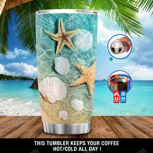 Tumbler Personalized Take Me To The Ocean Starfish Ni2901007Yn Stainless Steel Tumbler Travel Customize Name, Text, Number, Image - Love Mine Gifts