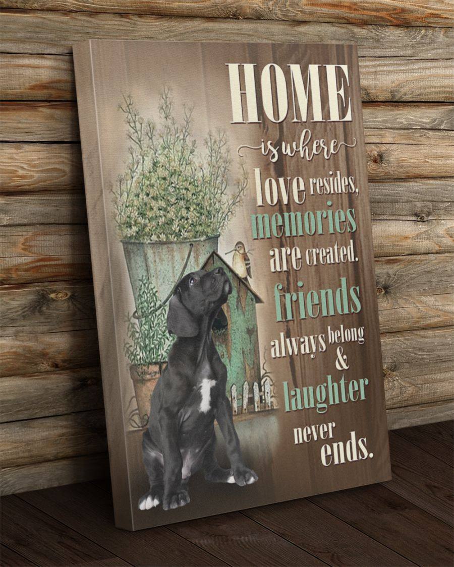 Poster - Canvas Great Dane Home, Birthday, Christmas,Family,To My Friend, To My Son, To My Father, To My Mother, To My Wife, To My Husband Personalized Canvas, Poster Custom Design Wall Art - Love Mine Gifts