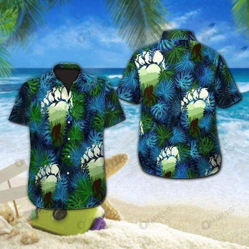 Hawaiian Shirt Fantastic Bigfoot Marks Tropical Aloha - Bigfoot Hawaiian Shirt Summer Hawaiian for Men, Women, Couple - Love Mine Gifts